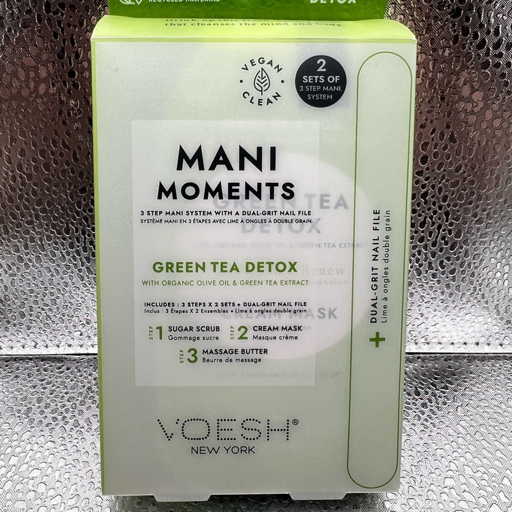🔴Voesh Green Tea Detox Mani Moments Set